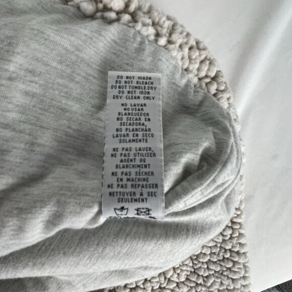 Thread & Supply Sherpa Hoodie Fleece Soft Fuzzy Full Zip Jacket Size M - Picture 4 of 6